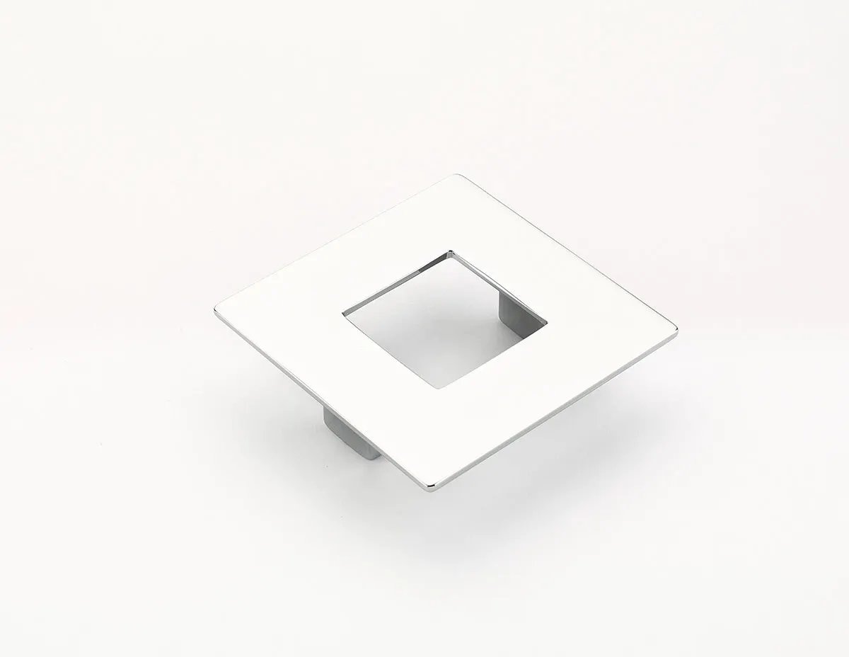 polished chrome cabinet pull