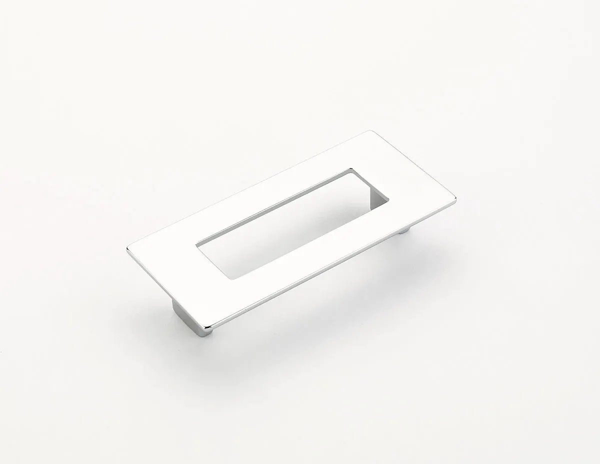 polished chrome cabinet pull