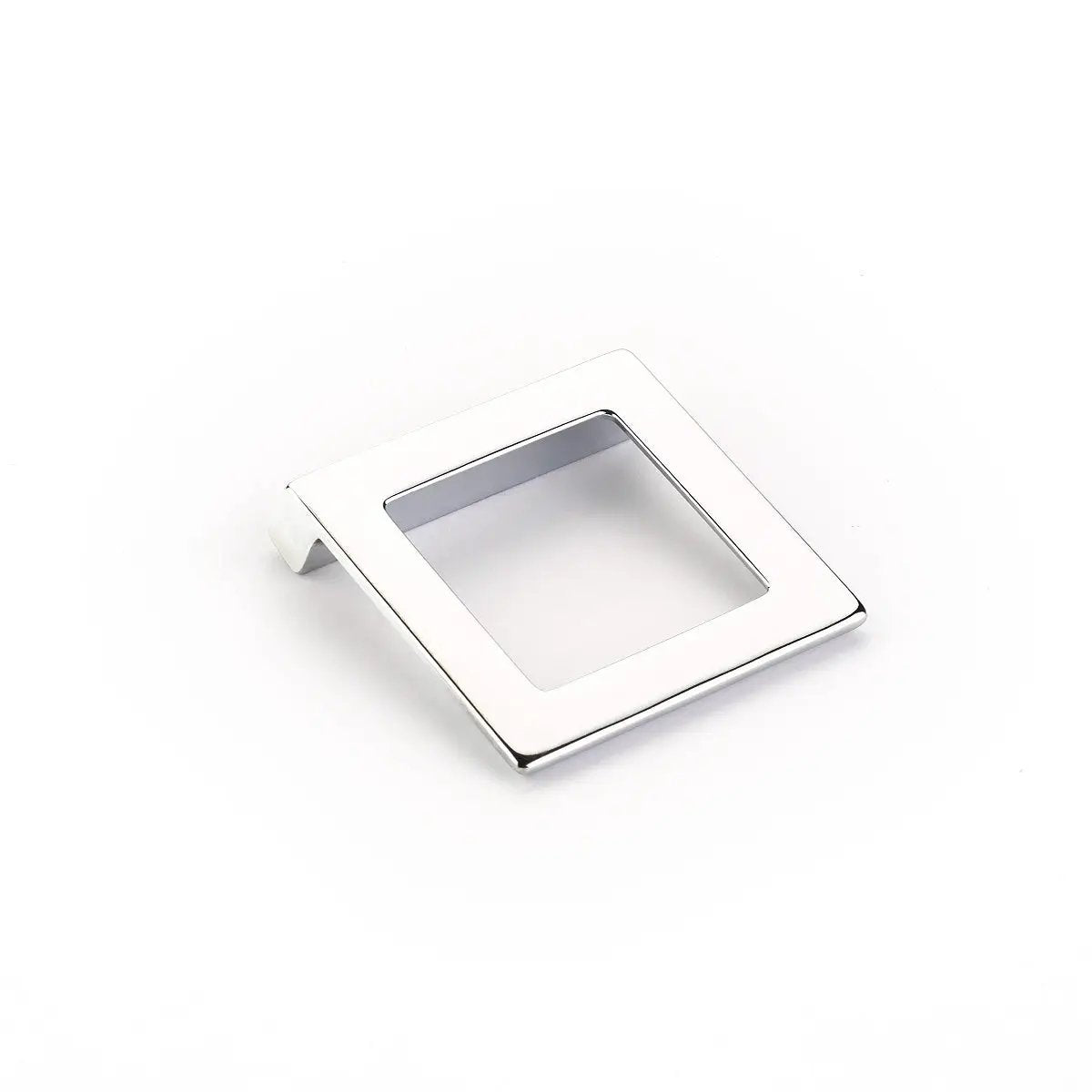 polished chrome cabinet pull