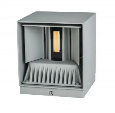 silver LED wall sconce