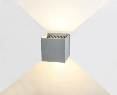 silver LED wall sconce