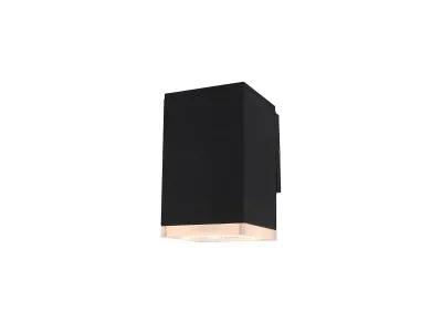 black wallmount sconce
