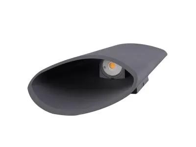 silver LED wallmount sconce
