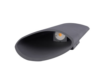 silver LED wallmount sconce