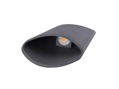 silver LED wallmount sconce