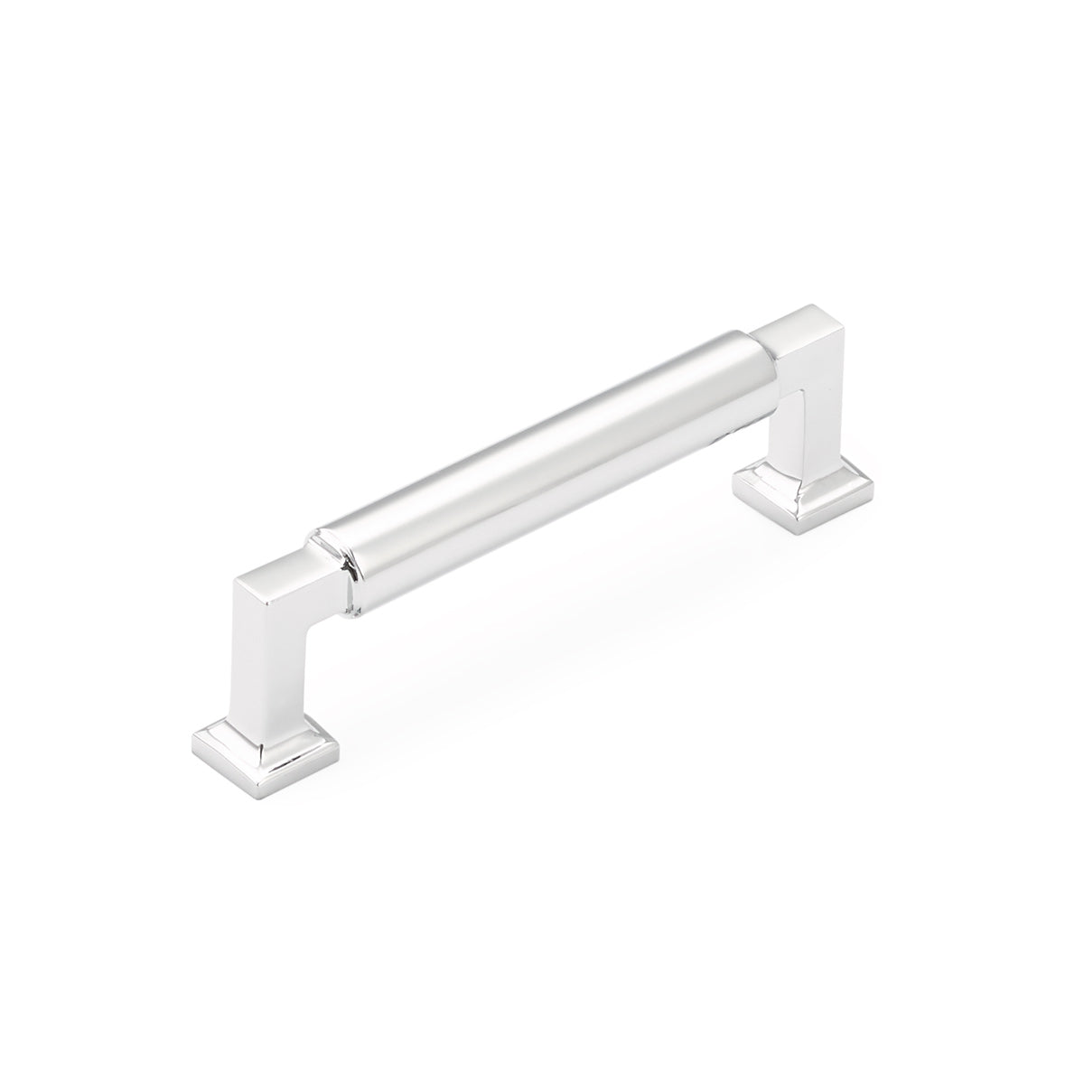 polished chrome cabinet pull