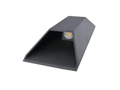 silver LED wallmount sconce