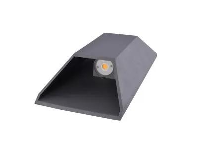 silver LED wallmount sconce