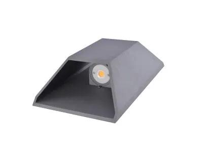 silver LED wallmount sconce