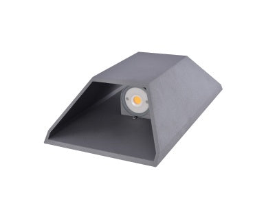 silver LED wallmount sconce