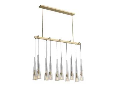 brushed brass chandelier