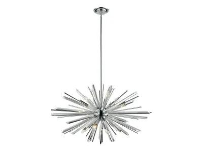 chrome hanging chandelier