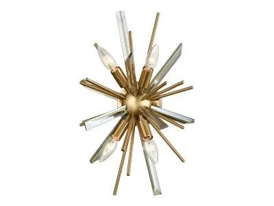 antique brass wall sconce