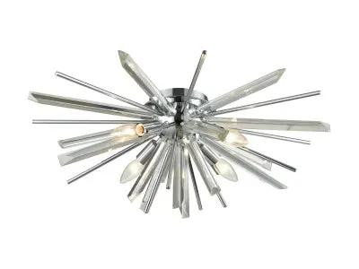 chrome flushmount sconce