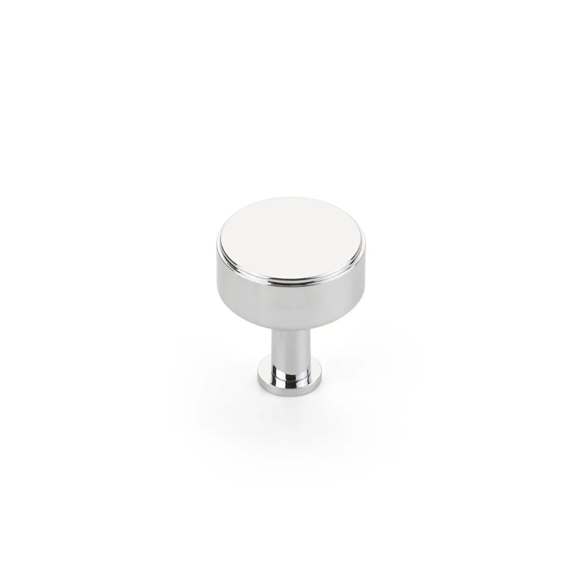 polished chrome cabinet knob