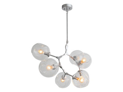 matte chrome chandelier