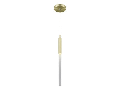 brushed brass single pendant