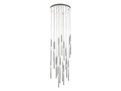polished nickel flushmount pendant