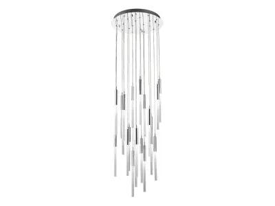polished nickel flushmount pendant