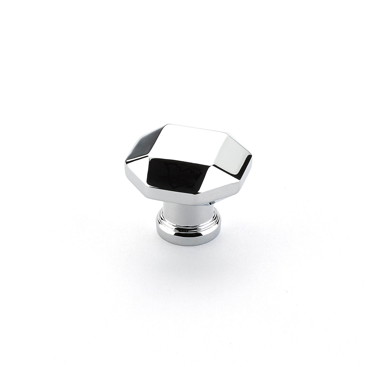 polished chrome cabinet knob