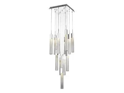 polished chrome flushmount pendant