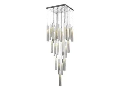 polished chrome flushmount pendant