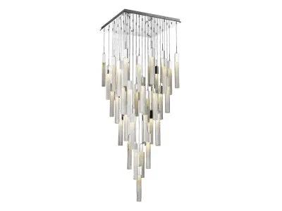 polished chrome flushmount pendant