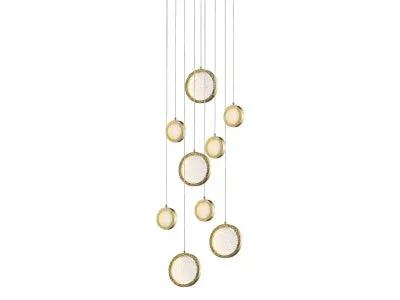 polished brass pendant