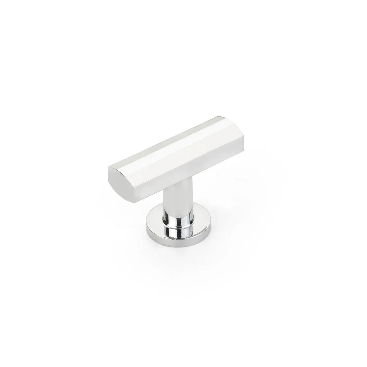 polished chrome cabinet knob