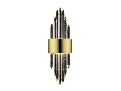 brushed brass wall sconce