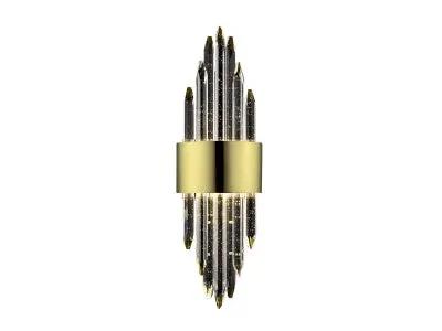 brushed brass wall sconce