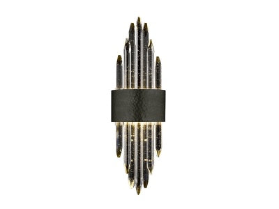 hammered dark bronze wall sconce