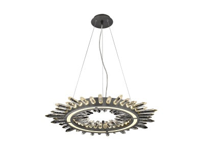 dark bronze hanging chandelier