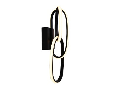 black wall sconce