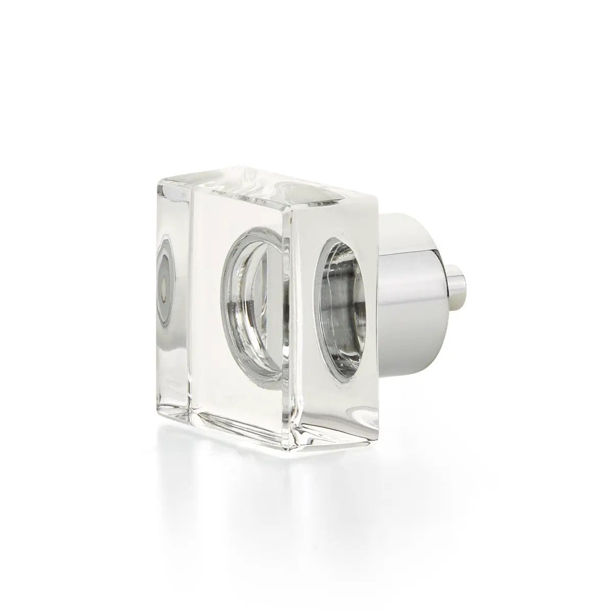 polished chrome cabinet knob