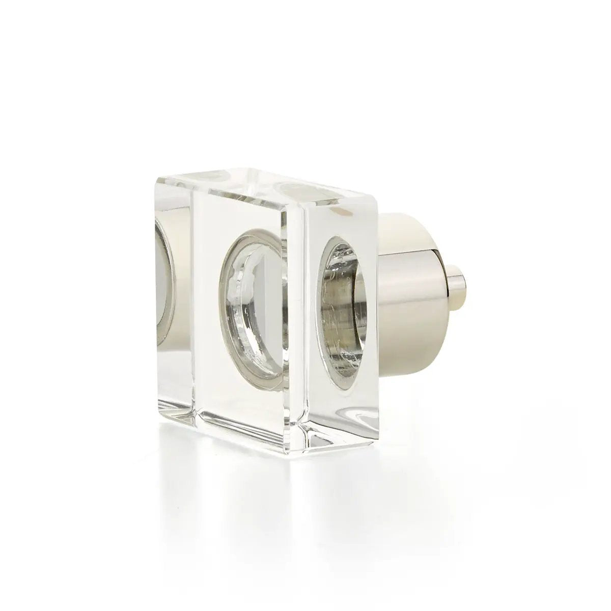 polished nickel cabinet knob