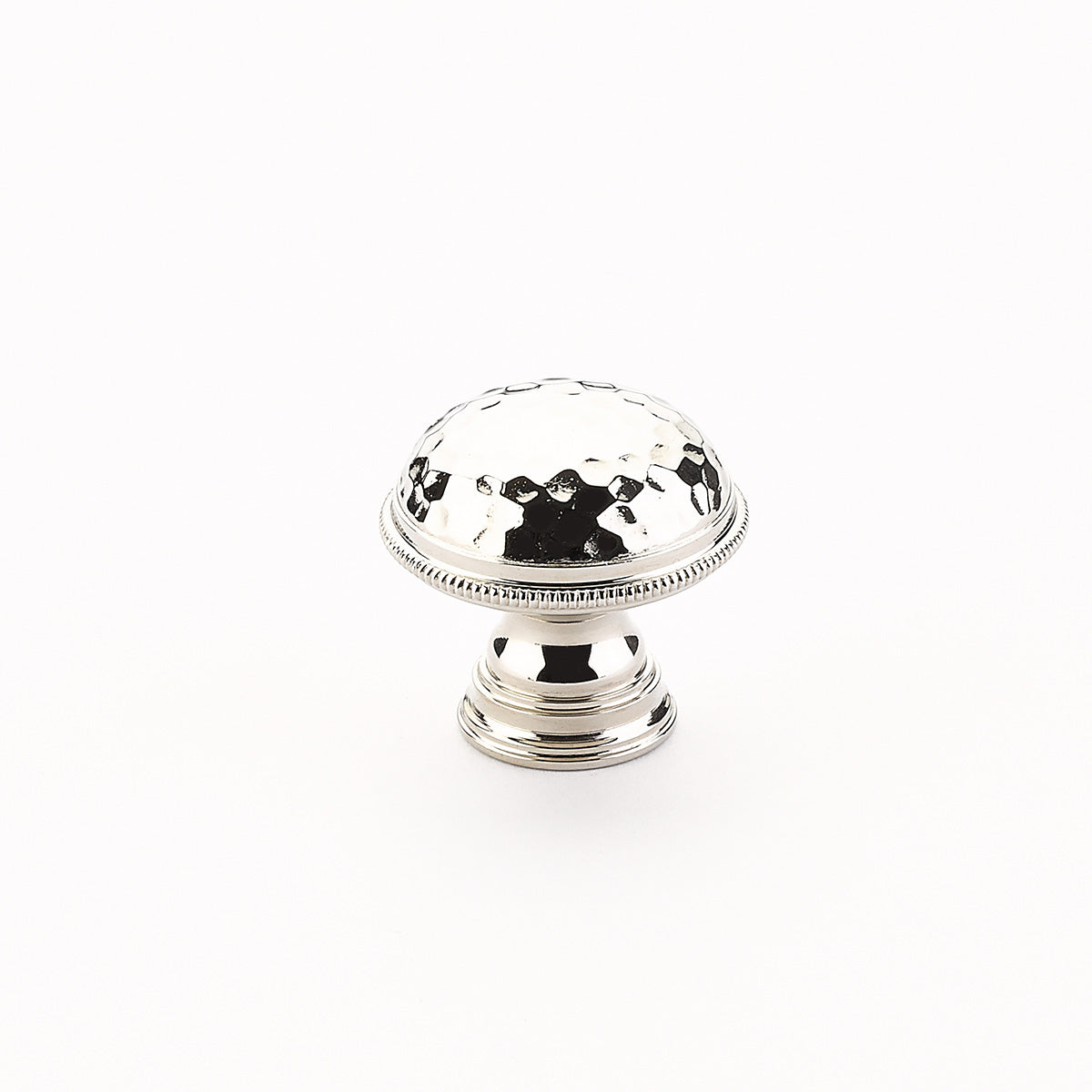 polished nickel cabinet knob