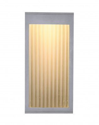 silver LED wall sconce