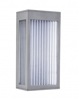 silver LED wall sconce