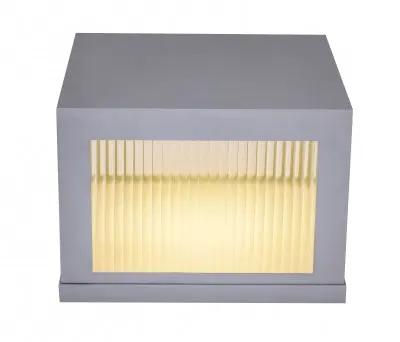 silver pillarmount sconce