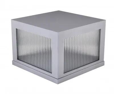 silver pillarmount sconce