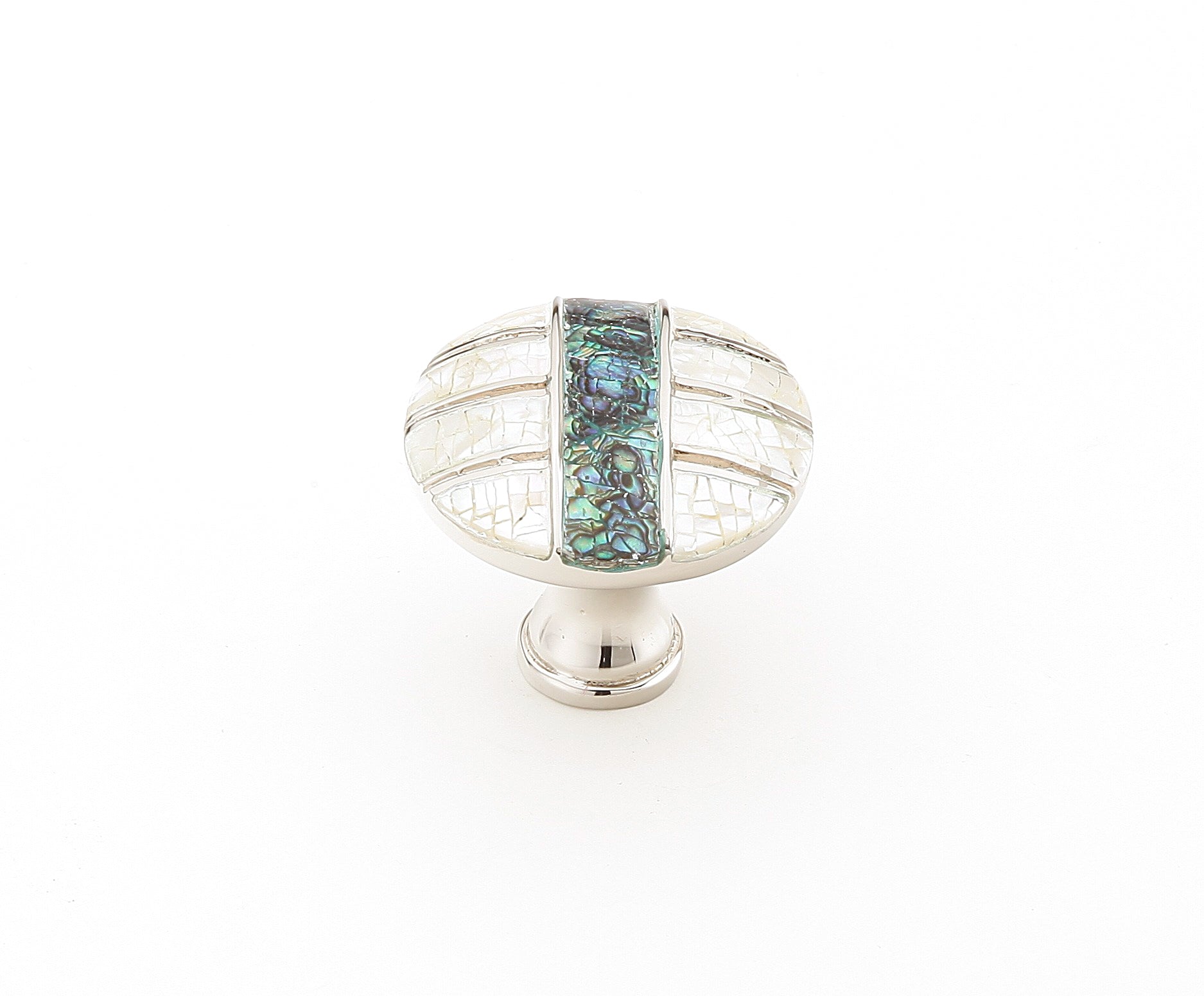 polished nickel cabinet knob