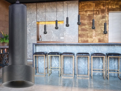 dark grey cicada pendant