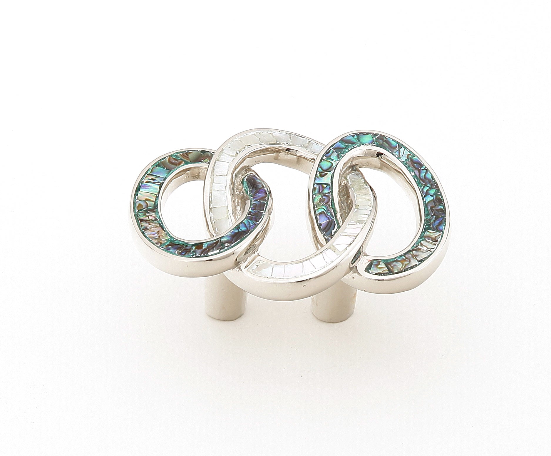 polished nickel cabinet pull