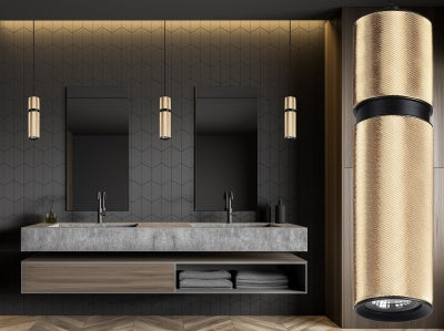 knurled brass cicada pendant