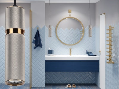 light grey cicada pendant