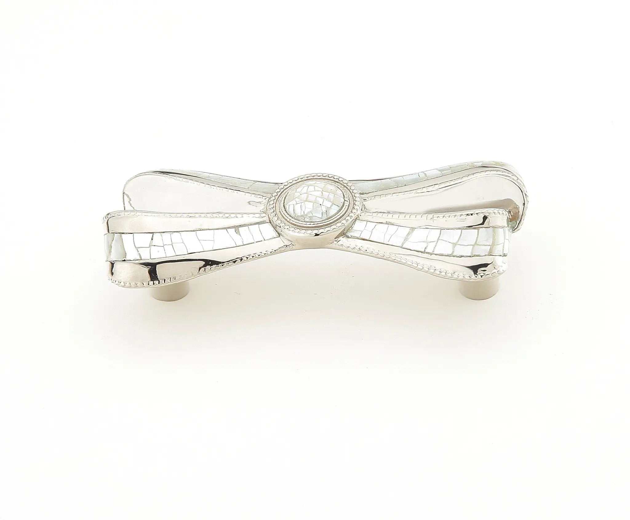 polished nickel cabinet pull