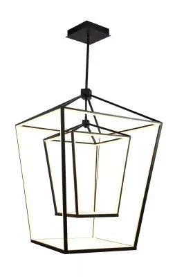 black hanging chandelier