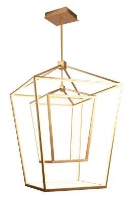 gold hanging chandelier