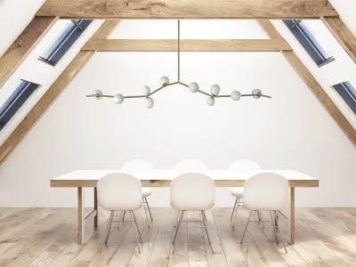 white chandelier